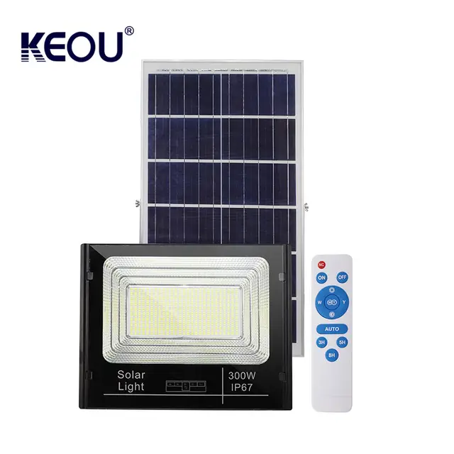Lampe Solaire LED Étanche avec Télécommande 300 watts