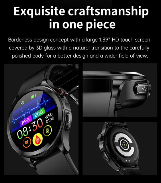 Montre intelligente pour contrôler la pression artérielle, homme et femme