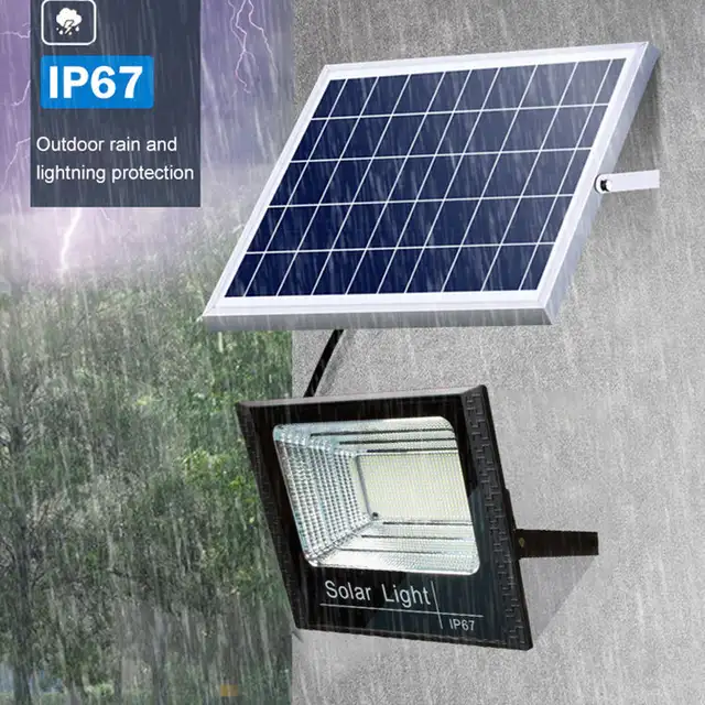 Lampe Solaire LED Étanche avec Télécommande 300 watts