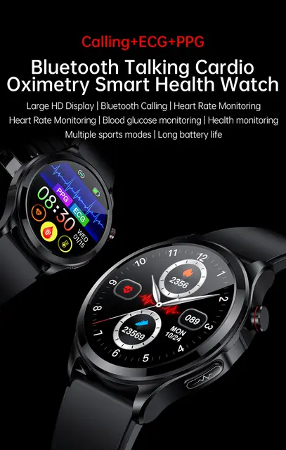 Montre intelligente pour contrôler la pression artérielle, homme et femme