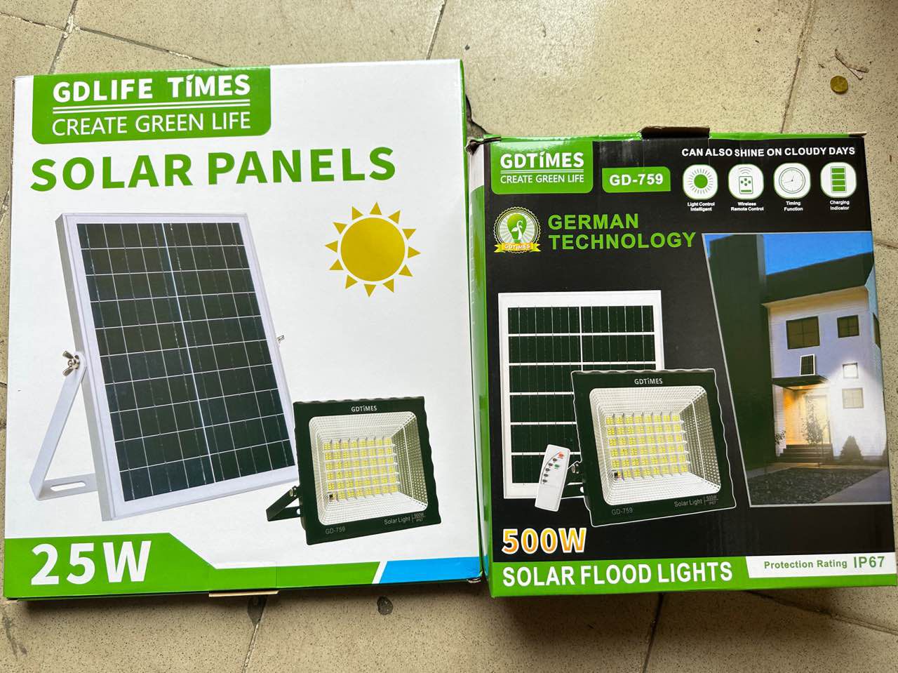 Projecteur solaire innovant 500 watts