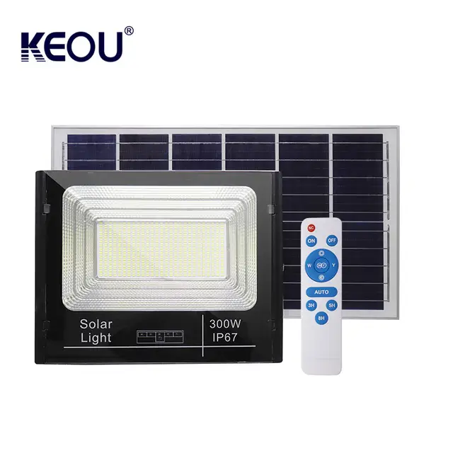 Lampe Solaire LED Étanche avec Télécommande 300 watts